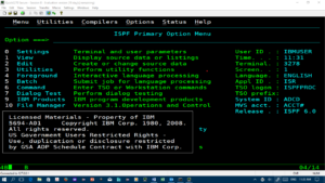 Ecran Mainframe